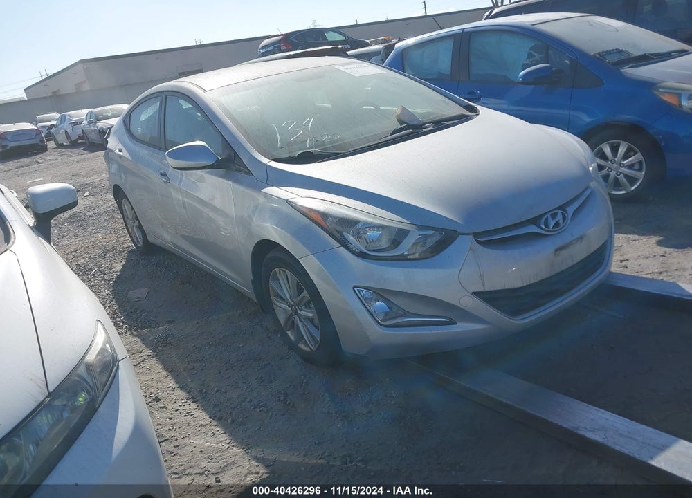 2016 HYUNDAI ELANTRA SE VIN: KMHDH4AE3GU512250