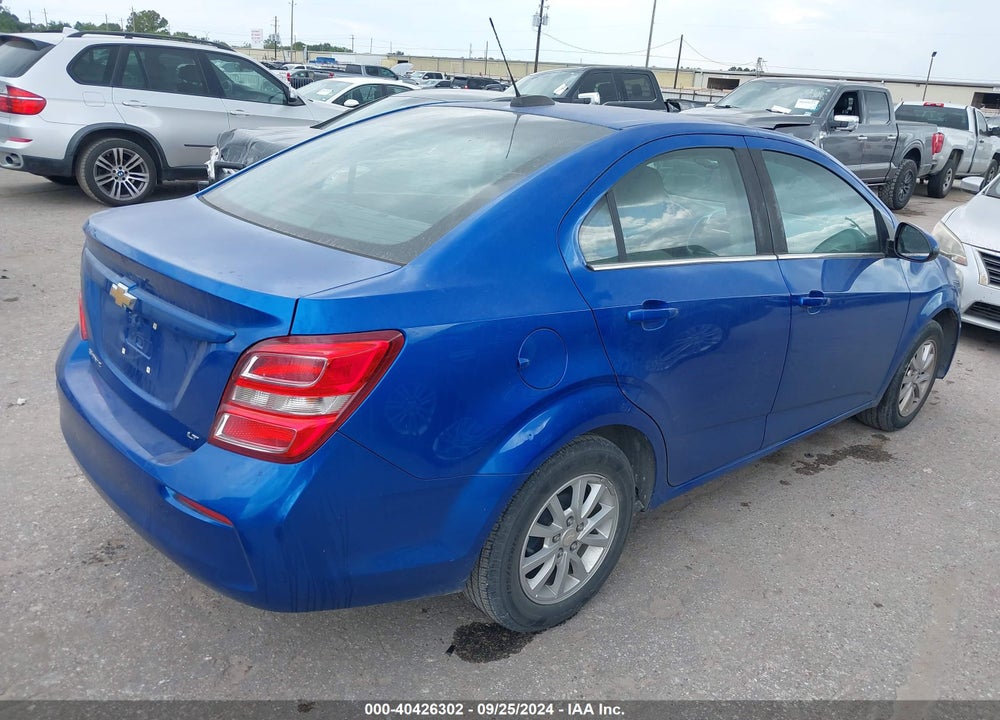 2017 CHEVROLET SONIC LT AUTO VIN: 1G1JD5SH8H4106394