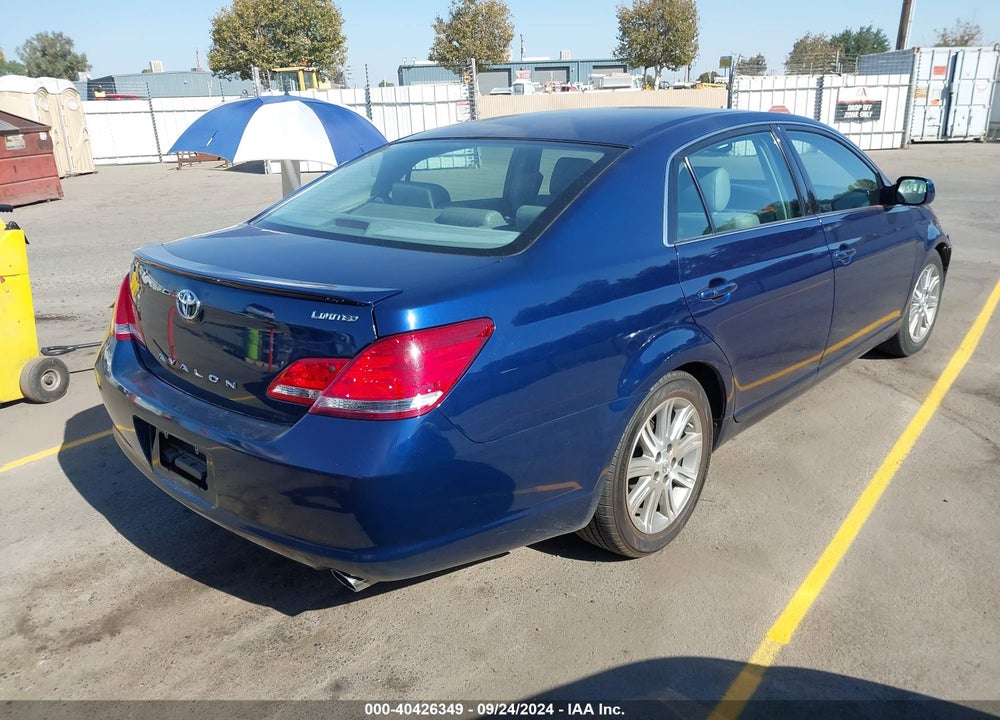 2007 TOYOTA AVALON LIMITED VIN: 4T1BK36B27U205394