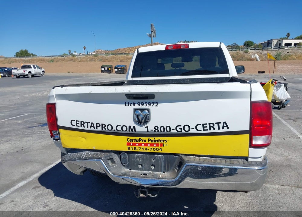 2019 RAM 1500 CLASSIC TRADESMAN QUAD CAB 4X2 6'4 BOX VIN: 1C6RR6FG8KS633445