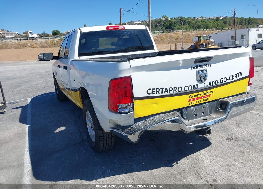 2019 RAM 1500 CLASSIC TRADESMAN QUAD CAB 4X2 6'4 BOX VIN: 1C6RR6FG8KS633445