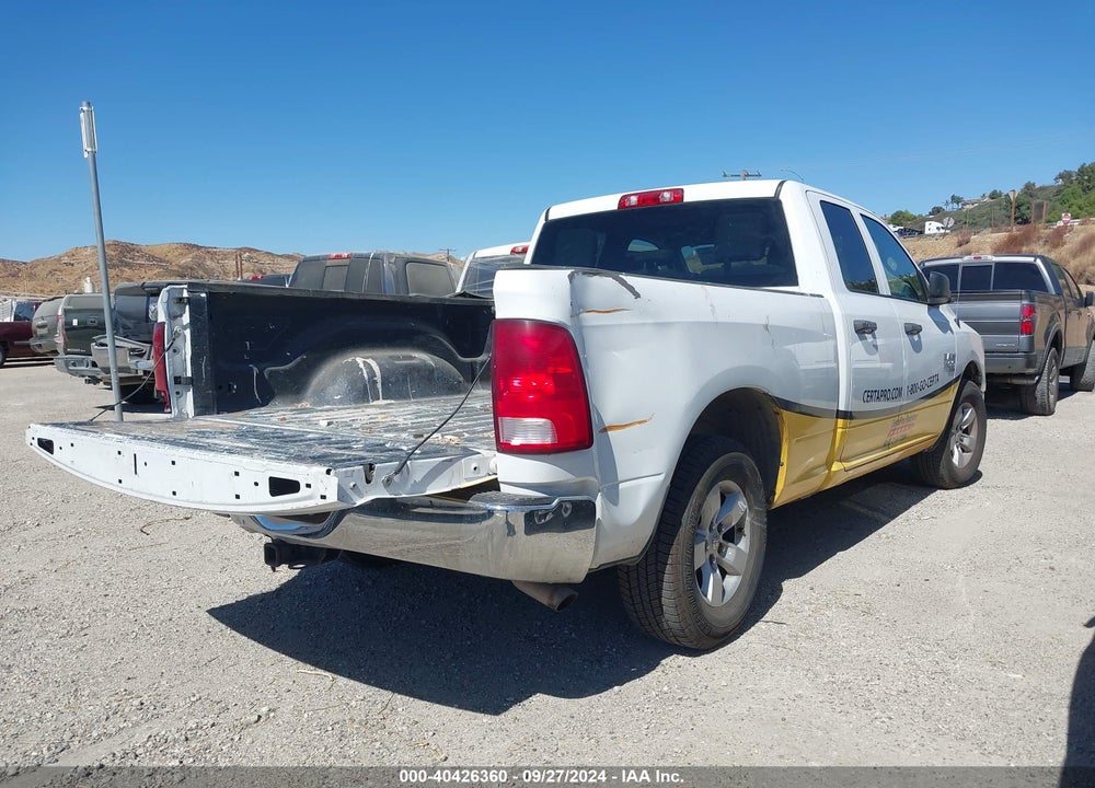 2019 RAM 1500 CLASSIC TRADESMAN QUAD CAB 4X2 6'4 BOX VIN: 1C6RR6FG8KS633445