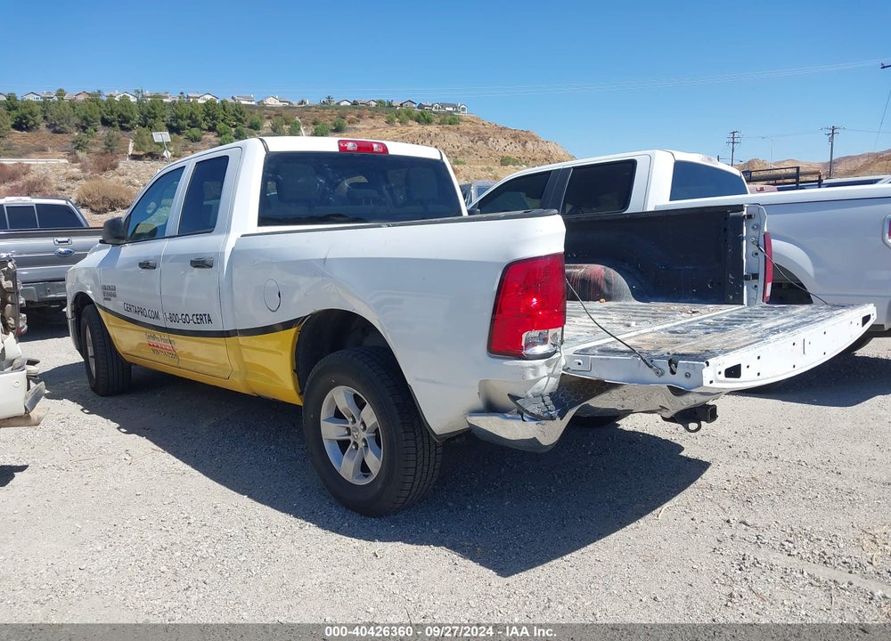 2019 RAM 1500 CLASSIC TRADESMAN QUAD CAB 4X2 6'4 BOX VIN: 1C6RR6FG8KS633445