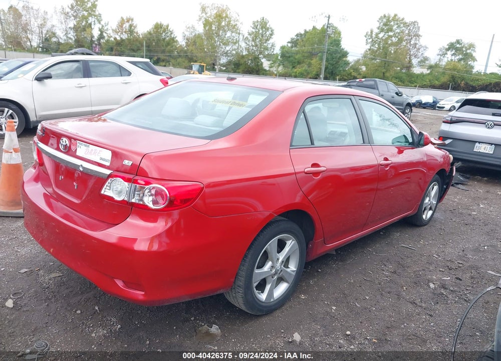 2011 TOYOTA COROLLA LE VIN: 2T1BU4EE2BC719123