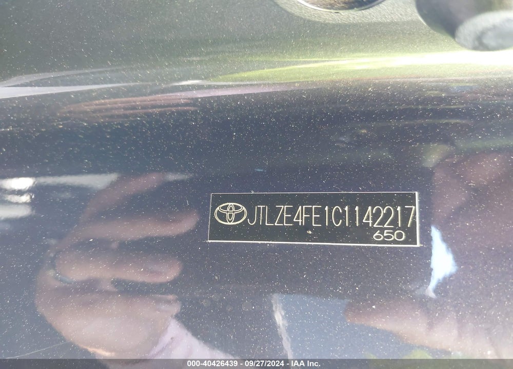 2012 SCION XB VIN: JTLZE4FE1C1142217