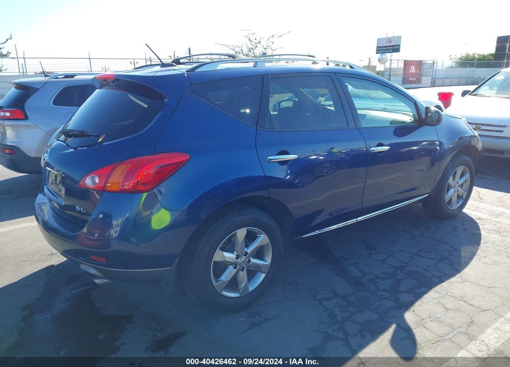 2009 NISSAN MURANO SL VIN: JN8AZ18U59W107082