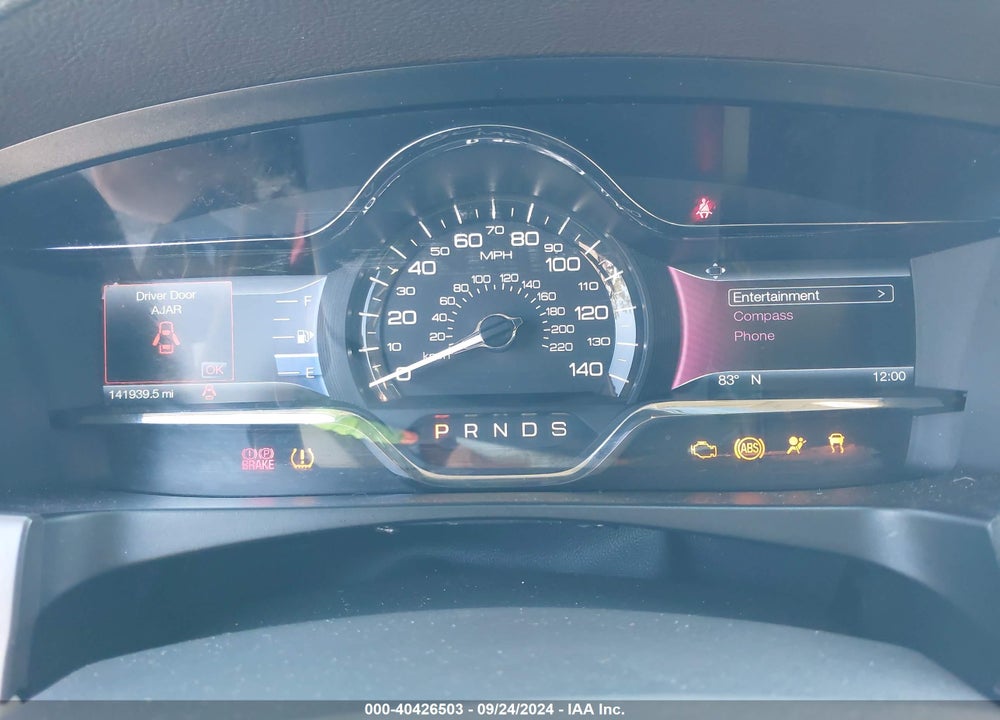 2016 LINCOLN MKS VIN: 1LNHL9DK3GG601913