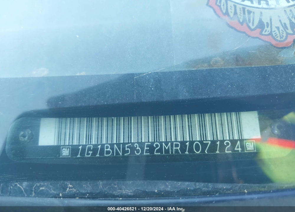 1991 CHEVROLET CAPRICE CLASSIC LTZ VIN: 1G1BN53E2MR107124
