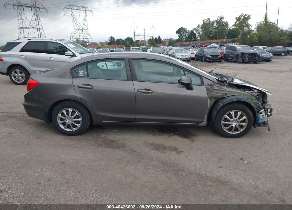 2012 HONDA CIVIC LX VIN: 19XFB2F56CE373851
