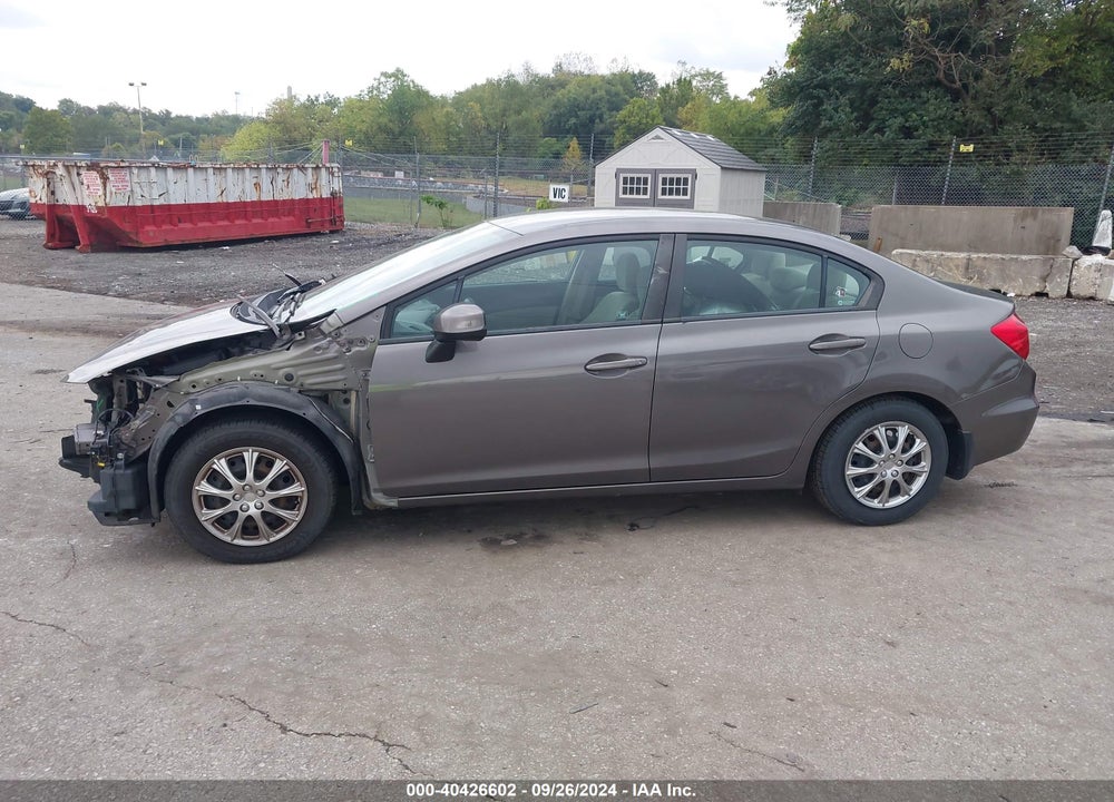 2012 HONDA CIVIC LX VIN: 19XFB2F56CE373851