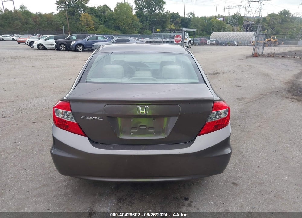 2012 HONDA CIVIC LX VIN: 19XFB2F56CE373851