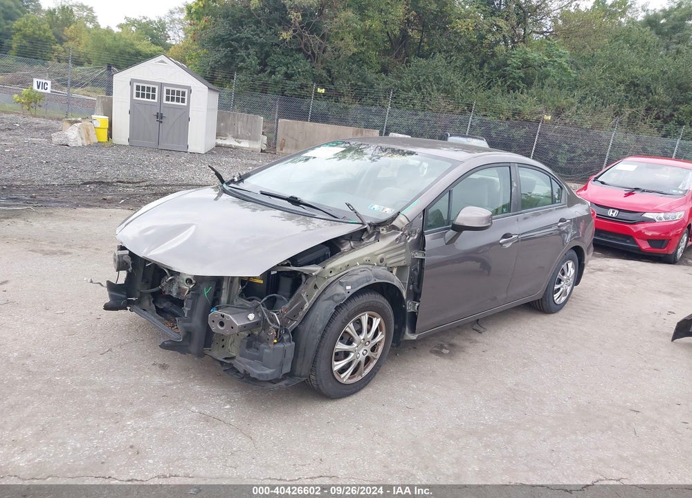 2012 HONDA CIVIC LX VIN: 19XFB2F56CE373851