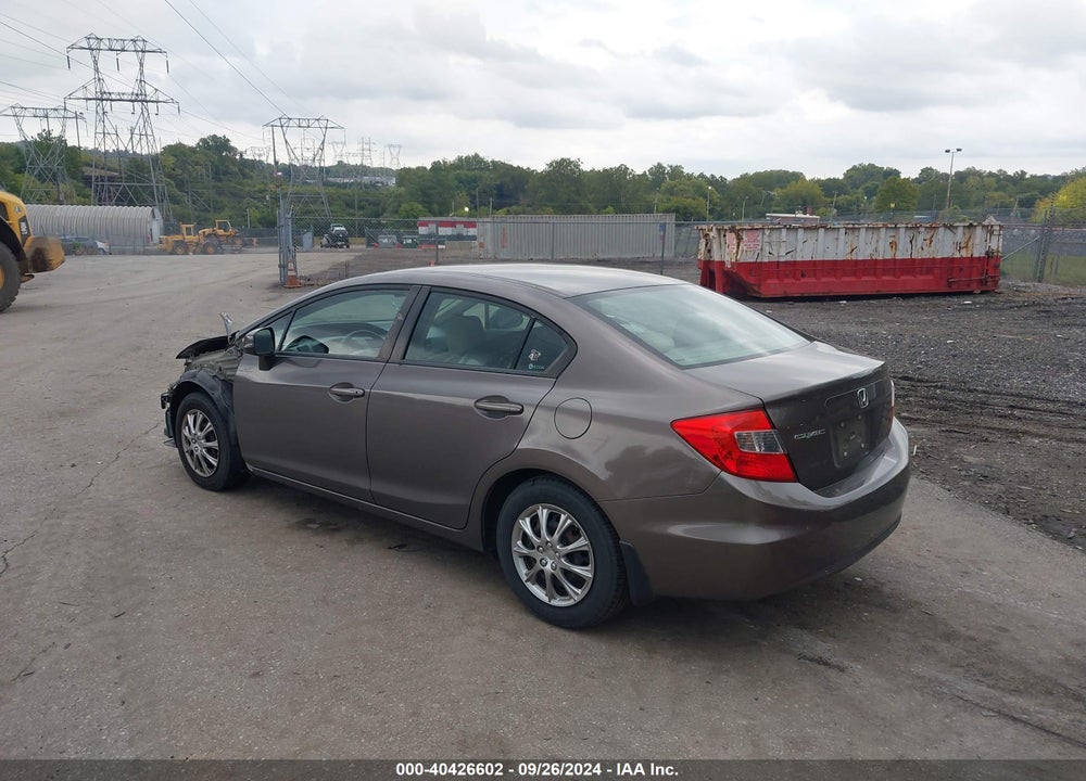 2012 HONDA CIVIC LX VIN: 19XFB2F56CE373851
