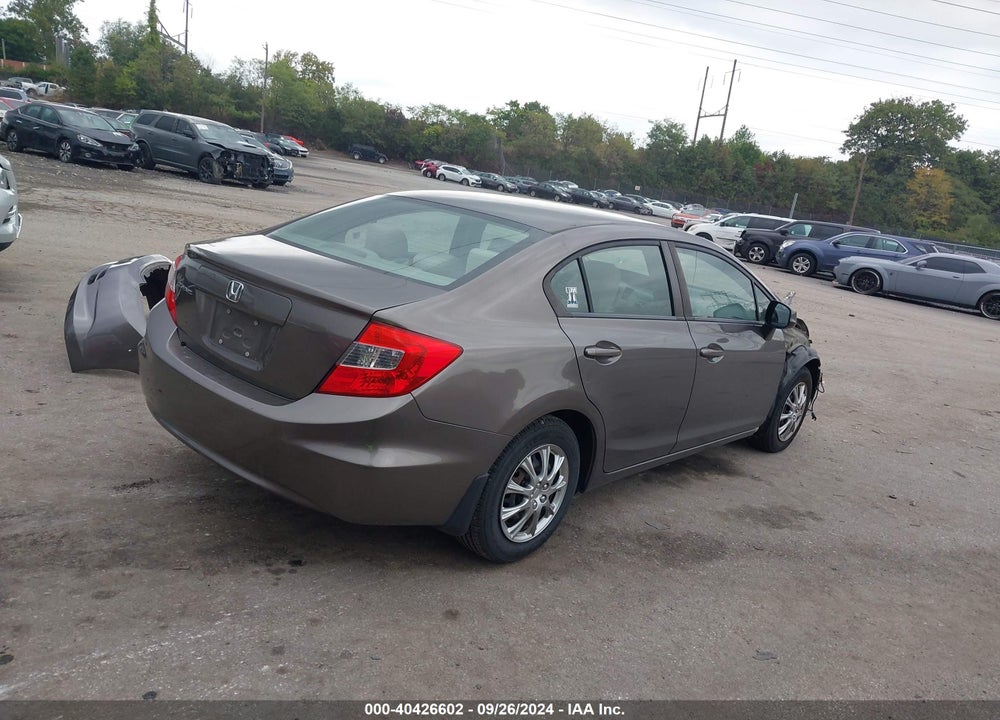 2012 HONDA CIVIC LX VIN: 19XFB2F56CE373851