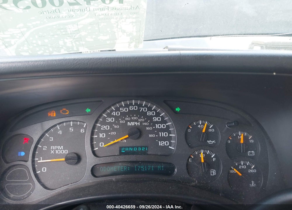 2003 CHEVROLET SILVERADO 1500 VIN: 1GCEC19X23Z315725