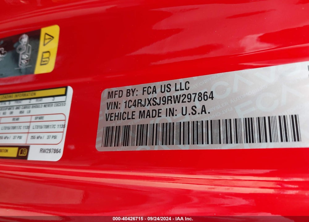 2024 JEEP WRANGLER 4-DOOR RUBICON 392 4X4 VIN: 1C4RJXSJ9RW297864