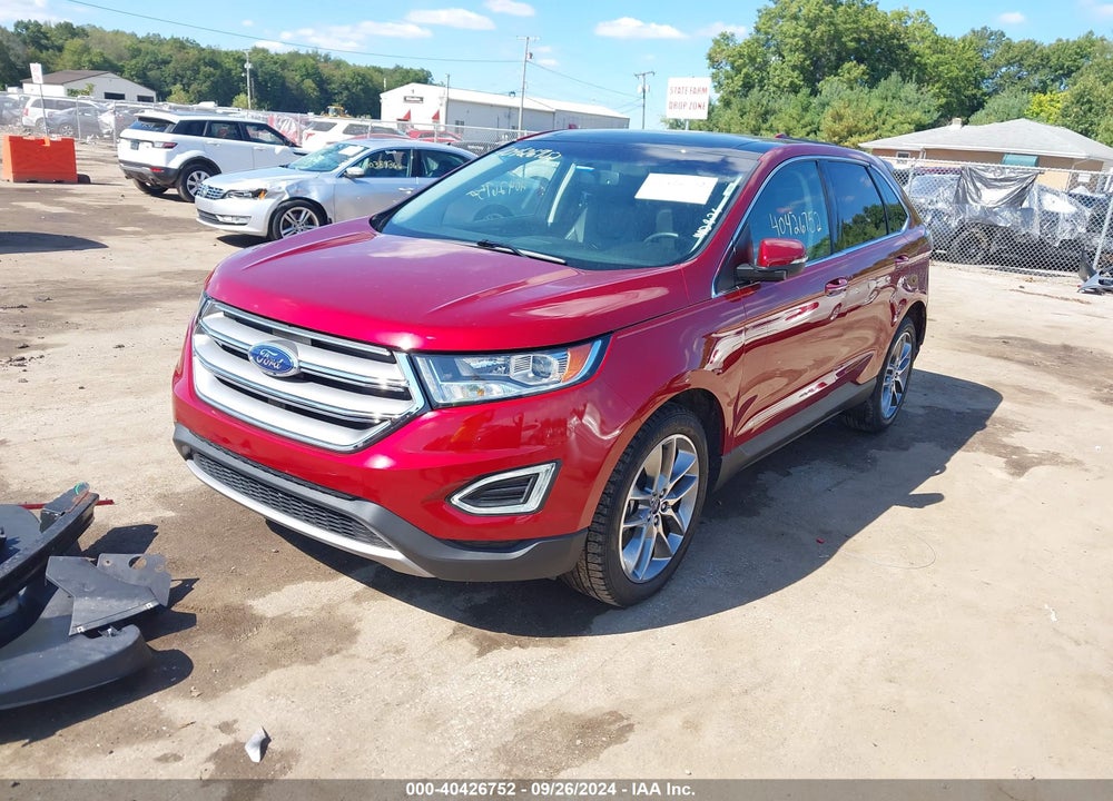 2016 FORD EDGE TITANIUM VIN: 2FMPK4K92GBC63963