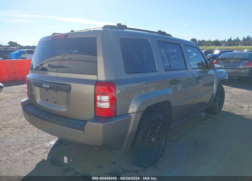 2008 JEEP PATRIOT SPORT VIN: 1J8FT28W08D547790