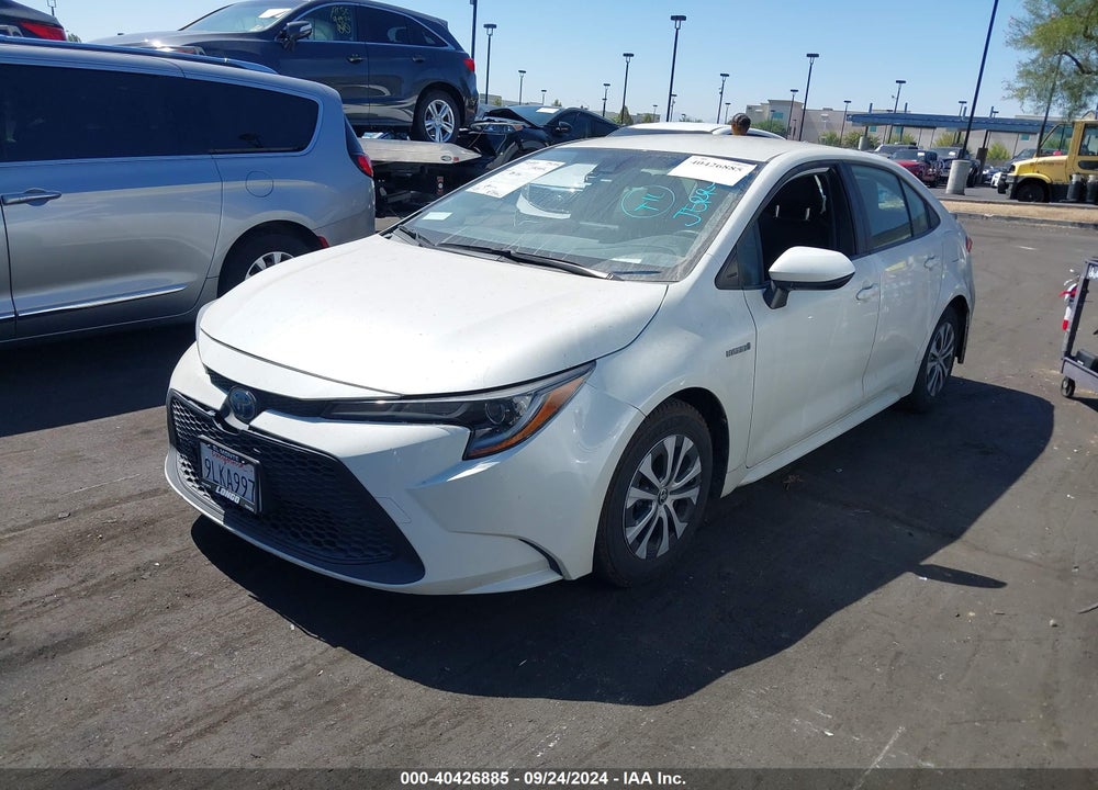 2021 TOYOTA COROLLA HYBRID LE VIN: JTDEAMDE7MJ014655