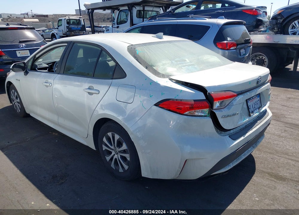 2021 TOYOTA COROLLA HYBRID LE VIN: JTDEAMDE7MJ014655