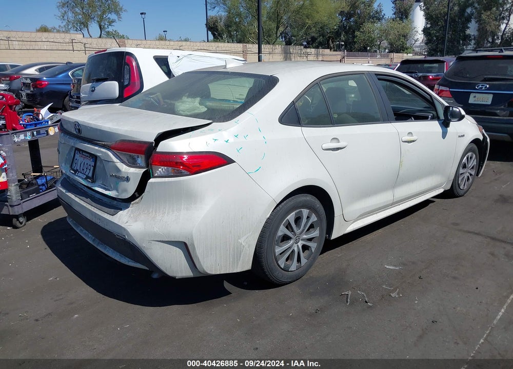 2021 TOYOTA COROLLA HYBRID LE VIN: JTDEAMDE7MJ014655