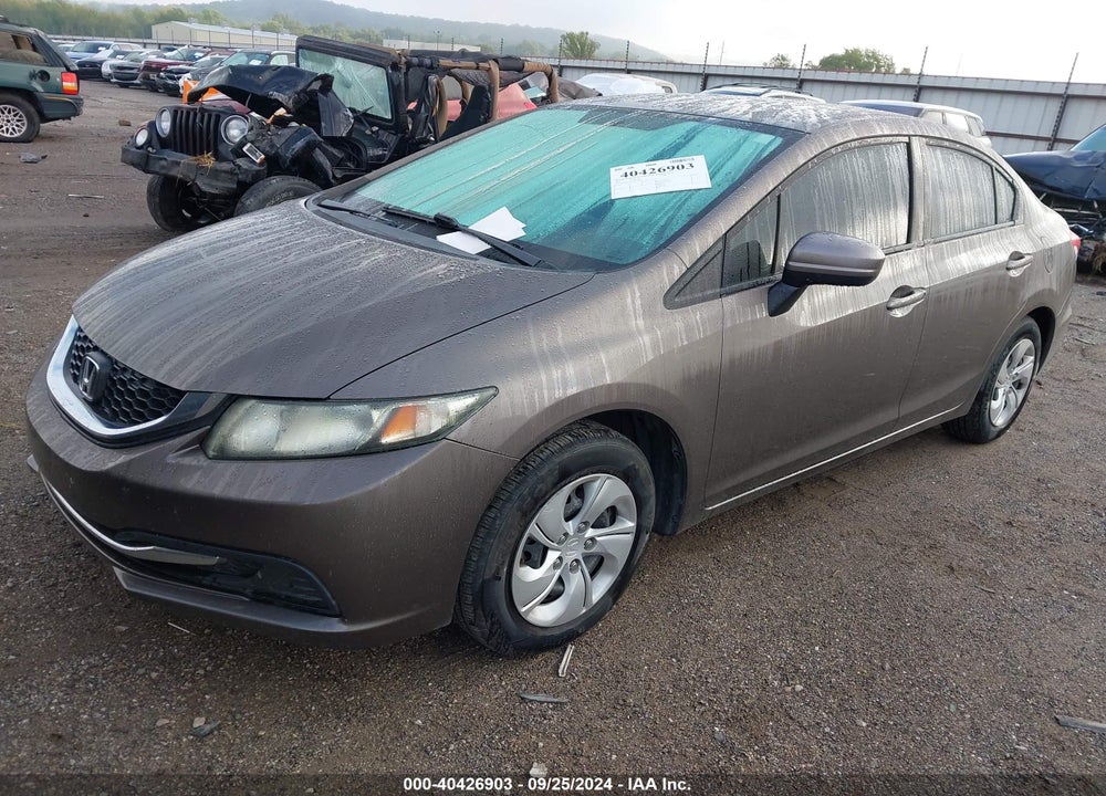 2014 HONDA CIVIC LX VIN: 2HGFB2F50EH506855