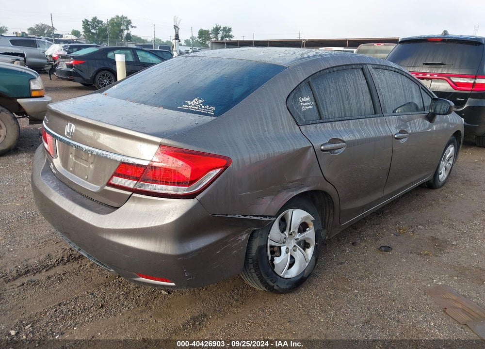 2014 HONDA CIVIC LX VIN: 2HGFB2F50EH506855
