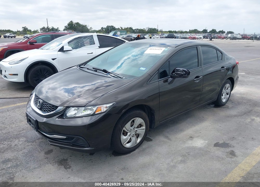 2014 HONDA CIVIC LX VIN: 2HGFB2F54EH537803