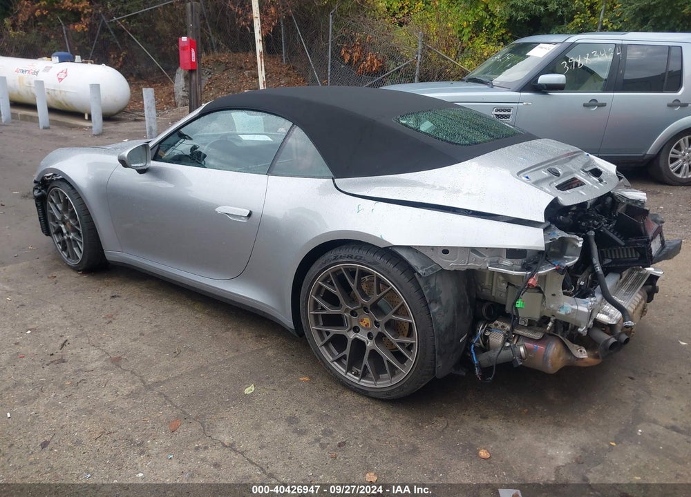 2021 PORSCHE 911 CARRERA CABRIOLET VIN: WP0CA2A99MS239804