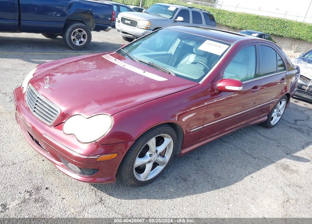 2005 MERCEDES-BENZ C 230 KOMPRESSOR SPORT VIN: WDBRF40J25F710140