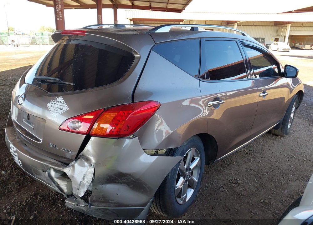 2010 NISSAN MURANO SL VIN: JN8AZ1MW1AW136753