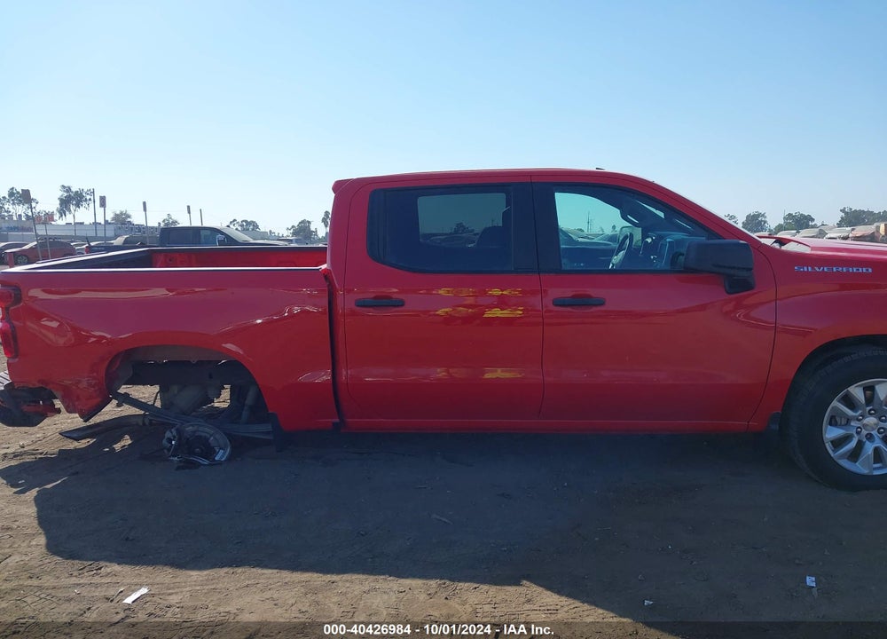 2022 CHEVROLET SILVERADO 1500 2WD SHORT BED CUSTOM VIN: 1GCPABEK5NZ624557