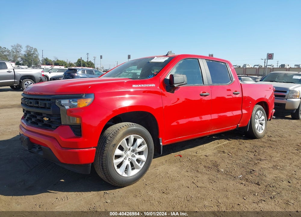 2022 CHEVROLET SILVERADO 1500 2WD SHORT BED CUSTOM VIN: 1GCPABEK5NZ624557
