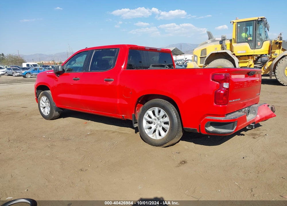 2022 CHEVROLET SILVERADO 1500 2WD SHORT BED CUSTOM VIN: 1GCPABEK5NZ624557