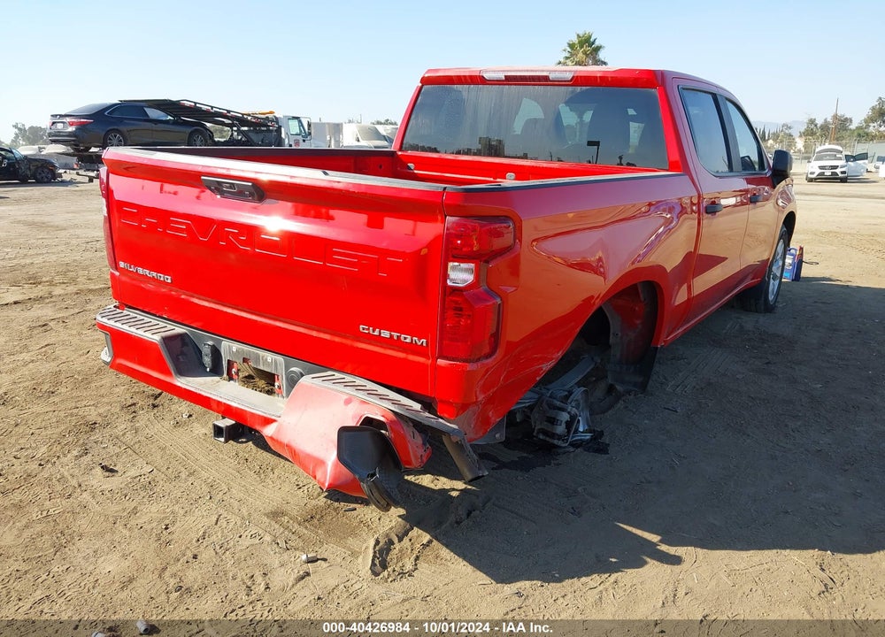 2022 CHEVROLET SILVERADO 1500 2WD SHORT BED CUSTOM VIN: 1GCPABEK5NZ624557