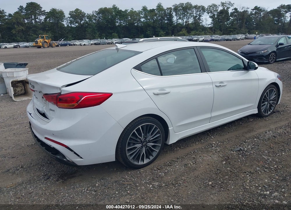 2018 HYUNDAI ELANTRA SPORT VIN: KMHD04LBXJU722703