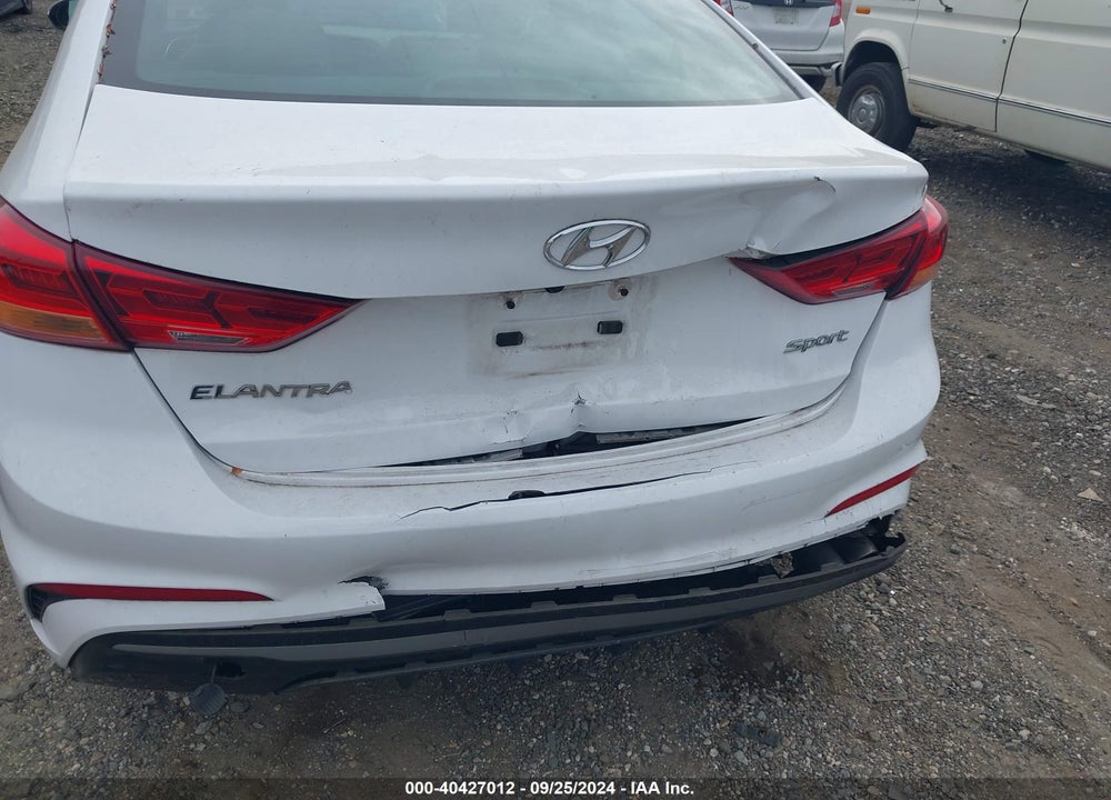 2018 HYUNDAI ELANTRA SPORT VIN: KMHD04LBXJU722703
