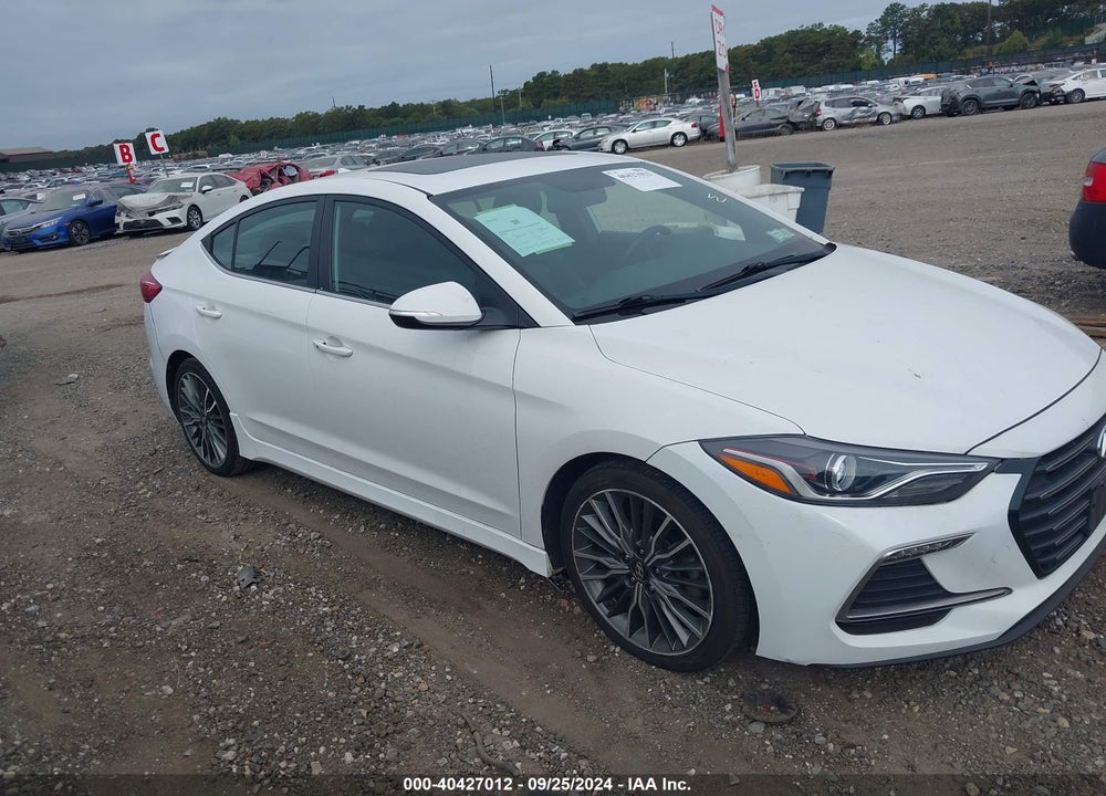 2018 HYUNDAI ELANTRA SPORT VIN: KMHD04LBXJU722703