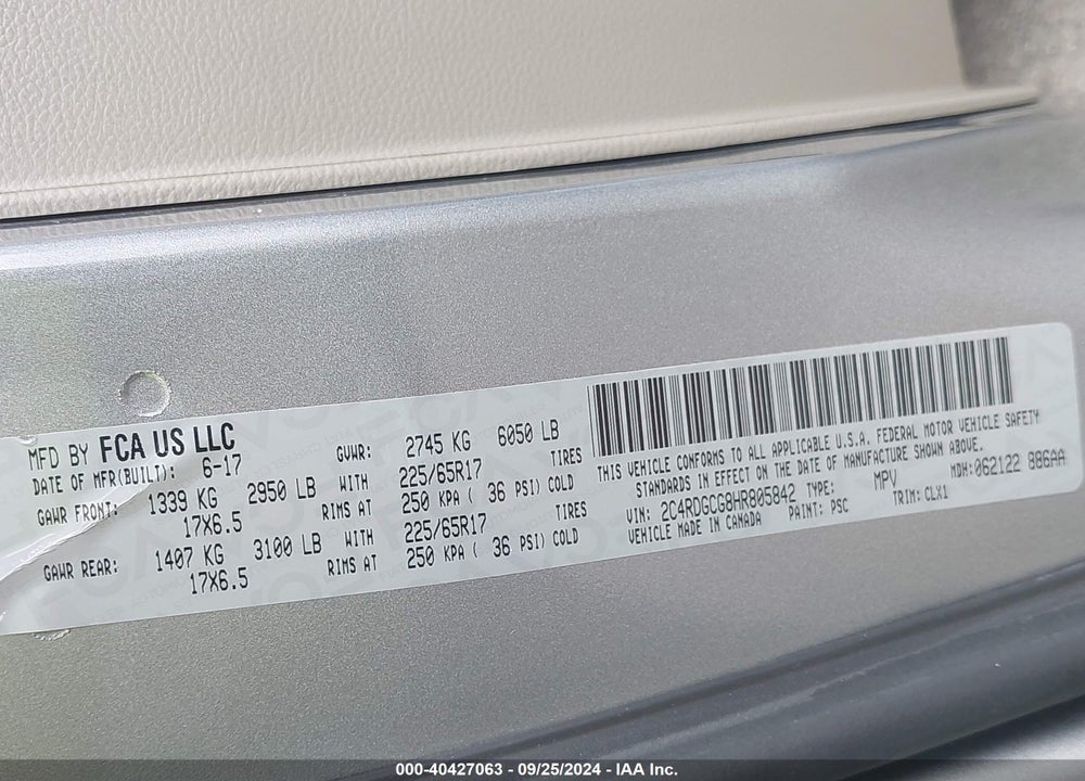 2020 DODGE GRAND CARAVAN SXT VIN: 2C4RDGCG7LR153305