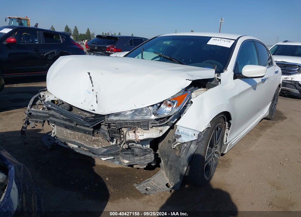 2016 HONDA ACCORD SPORT VIN: 1HGCR2F5XGA095013