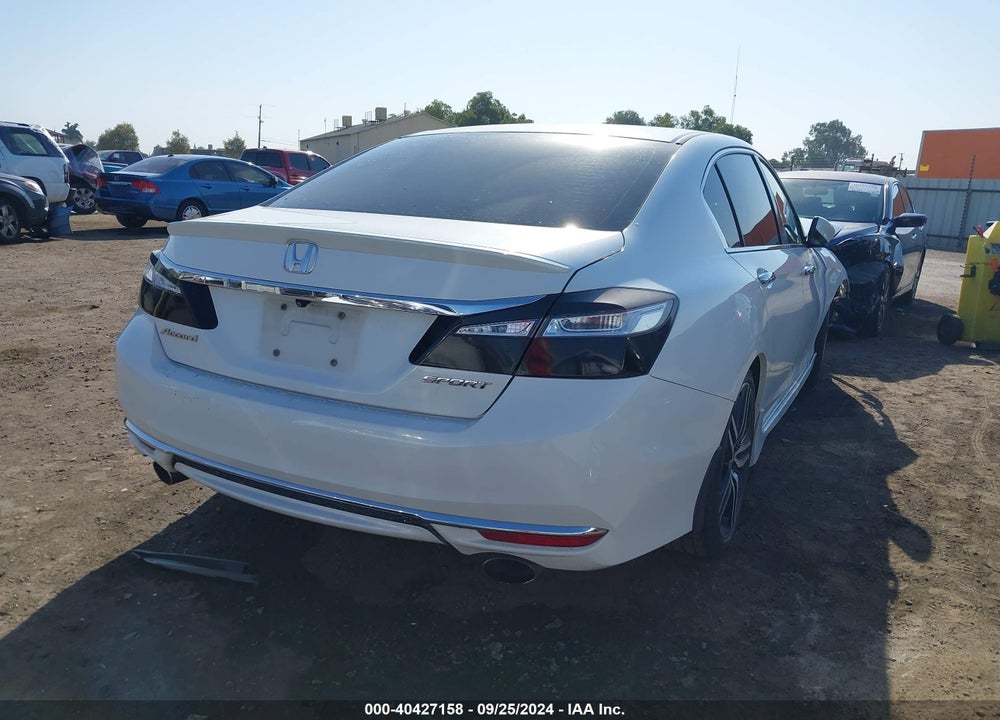 2016 HONDA ACCORD SPORT VIN: 1HGCR2F5XGA095013