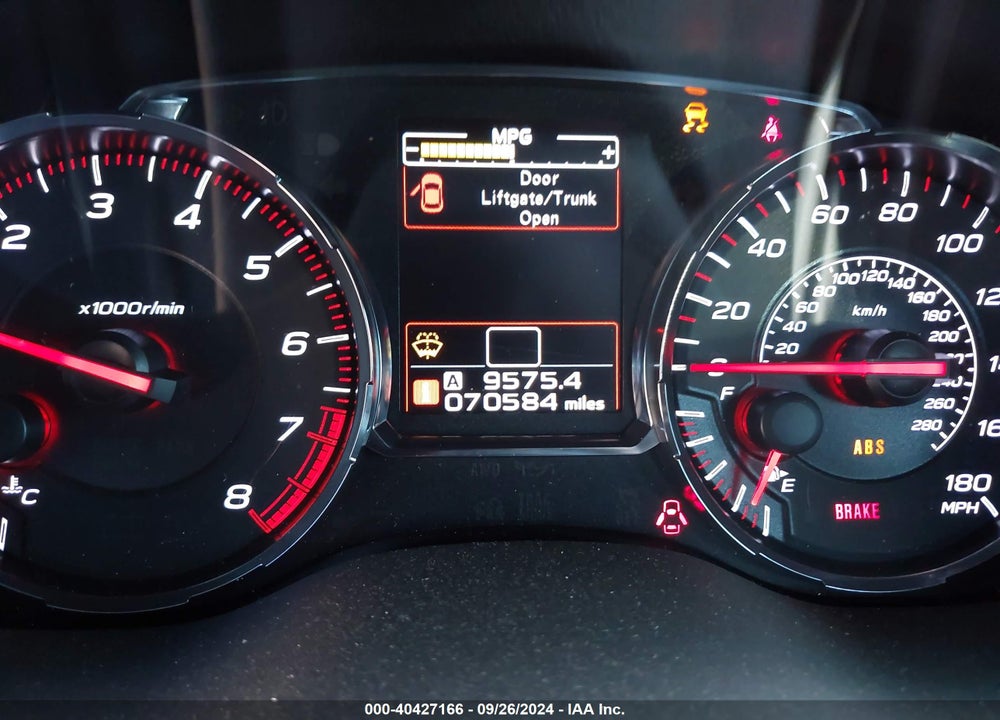 2018 SUBARU WRX VIN: JF1VA1A68J9837142