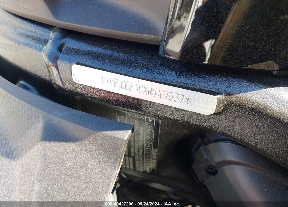 2024 BMW S 1000 RR VIN: WB10E630XR6J67537