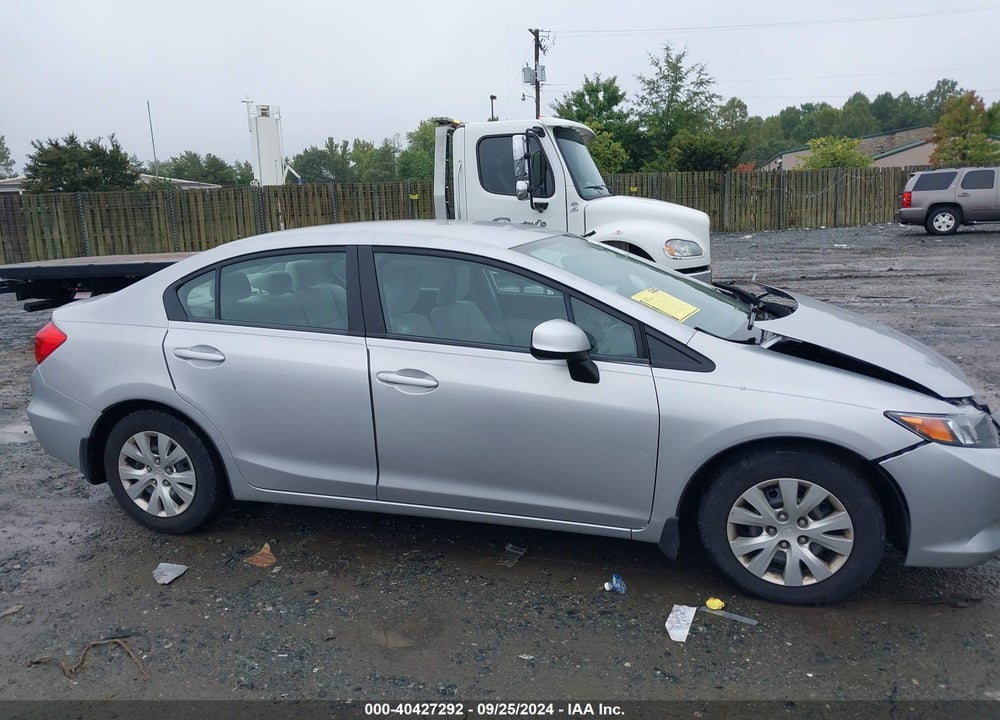 2012 HONDA CIVIC LX VIN: 19XFB2F59CE024392