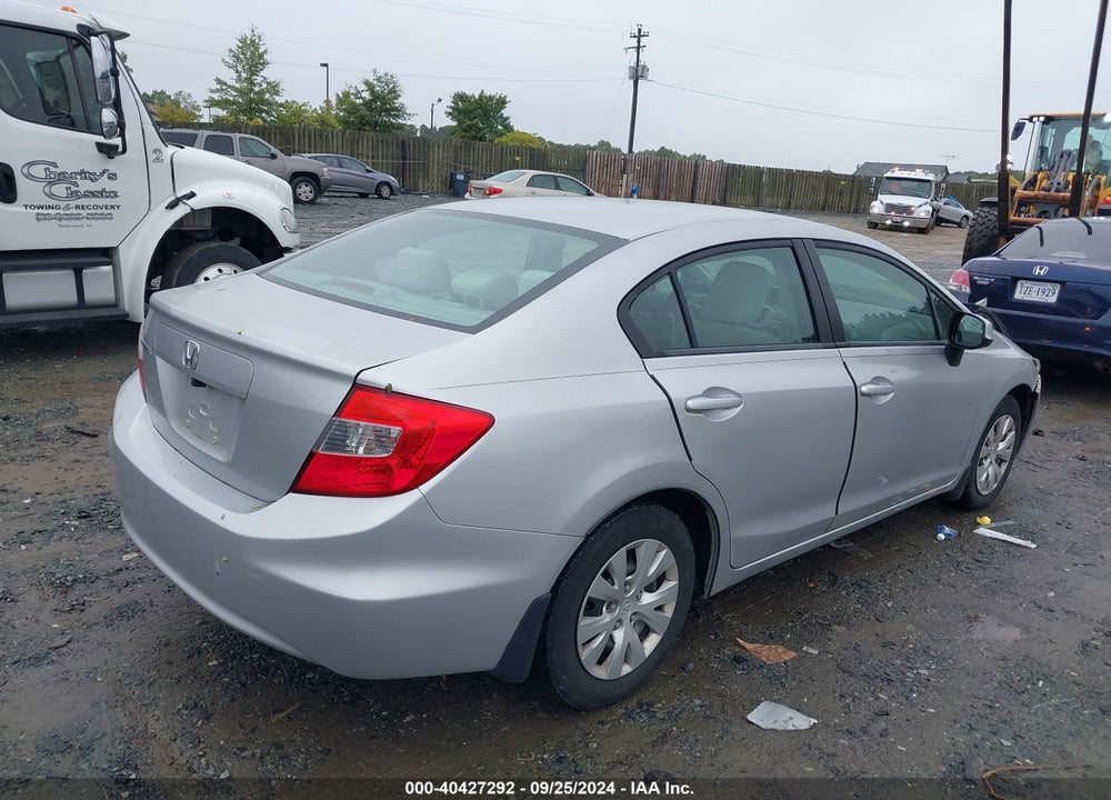 2012 HONDA CIVIC LX VIN: 19XFB2F59CE024392