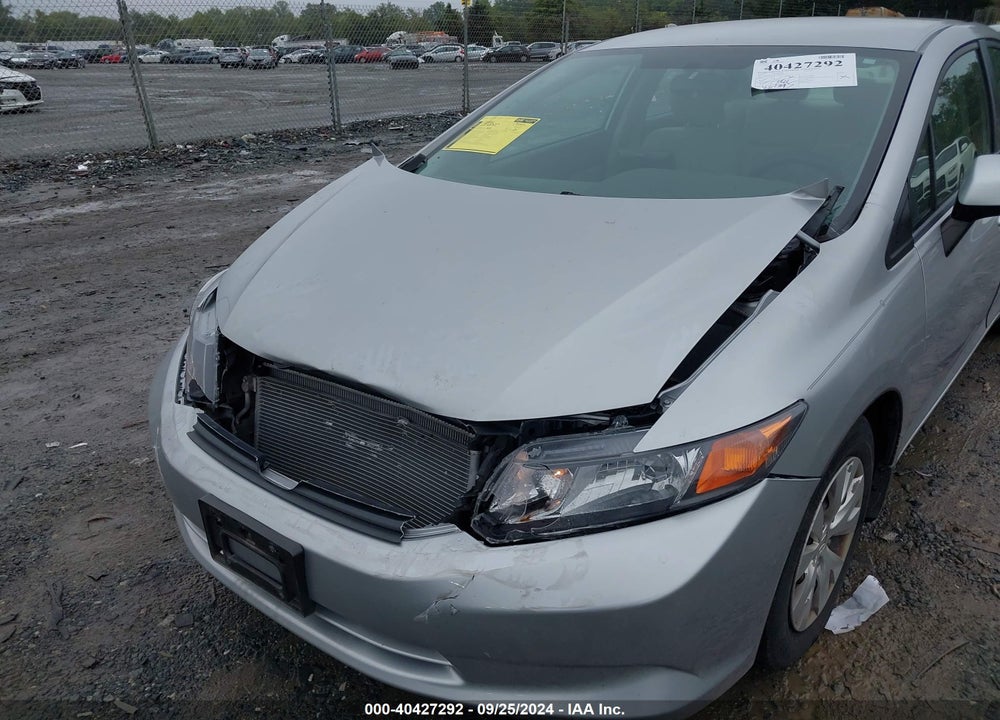 2012 HONDA CIVIC LX VIN: 19XFB2F59CE024392