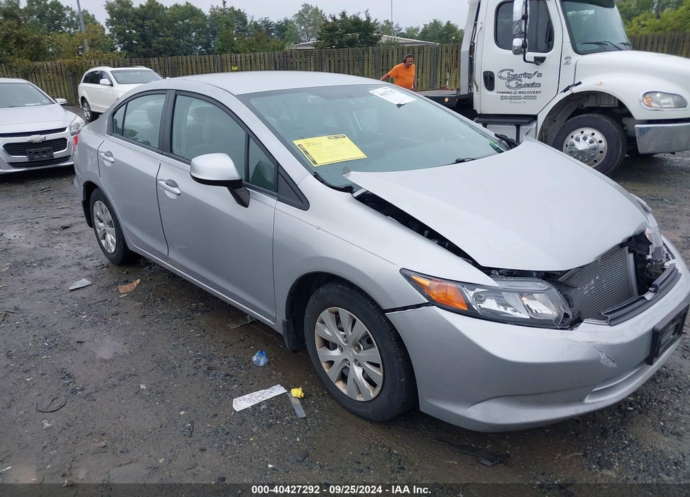 2012 HONDA CIVIC LX VIN: 19XFB2F59CE024392