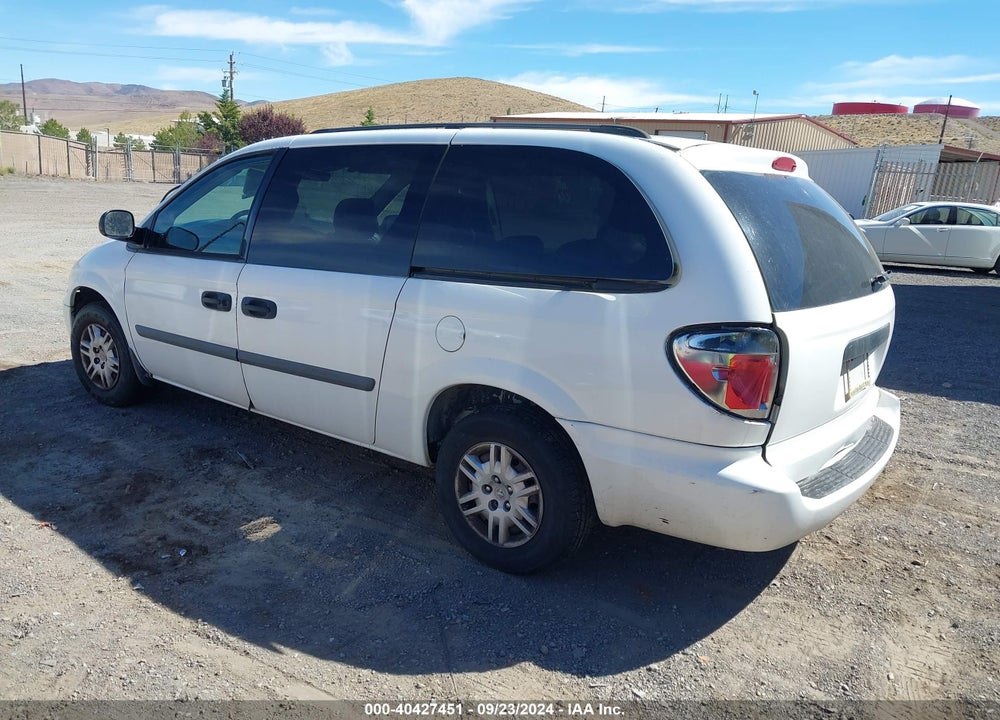 2007 DODGE GRAND CARAVAN SE VIN: 1D4GP24R07B255649