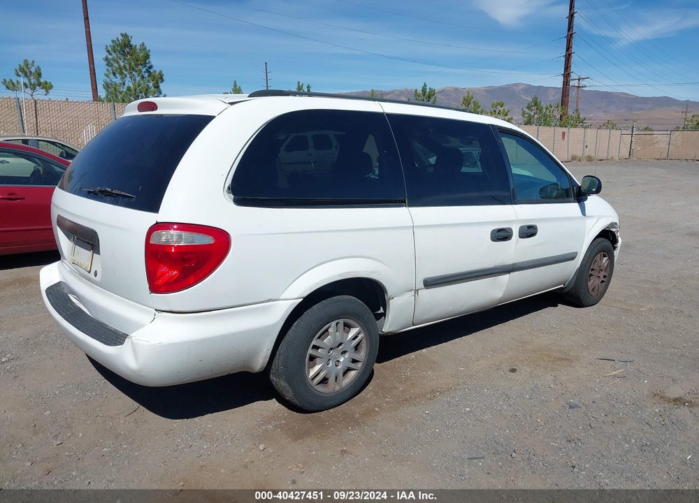 2007 DODGE GRAND CARAVAN SE VIN: 1D4GP24R07B255649