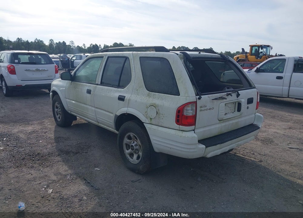 2003 ISUZU RODEO S 3.2L V6 VIN: 4S2CK58W734307261